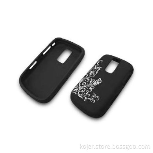 Cases for RIM's BlackBerry 9000, Made of Comfortable Silicone Material, Laser Carved Flower on Case